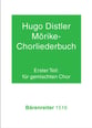 Morike Chorliederbuch Mixed Voices Choral Score cover